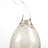 Modern Speckled Glass Statue Decorative Object for Home Decor - Sculptural Tabletop Accent for Living Room or Console Decoration - Clear & Frost-405987111