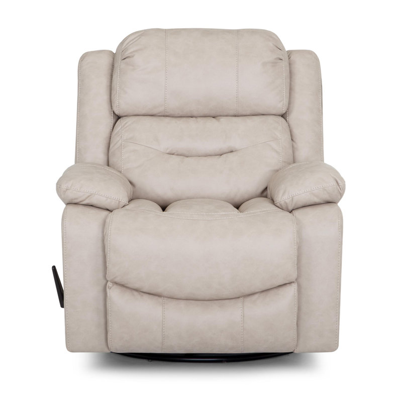 Fauteuil inclinable et pivotant Ryals, Beige