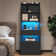 Manech Tall Nightstand with Charging Station and LED Lights