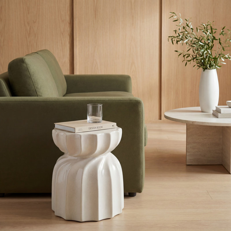 Tabouret de jardin en céramique Stonesfield, Cream