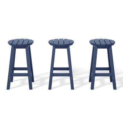 Tabouret de comptoir rond 24 po Laguna (ensemble de 3)