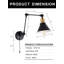Tarun Plug-in Swing Arm Sconce