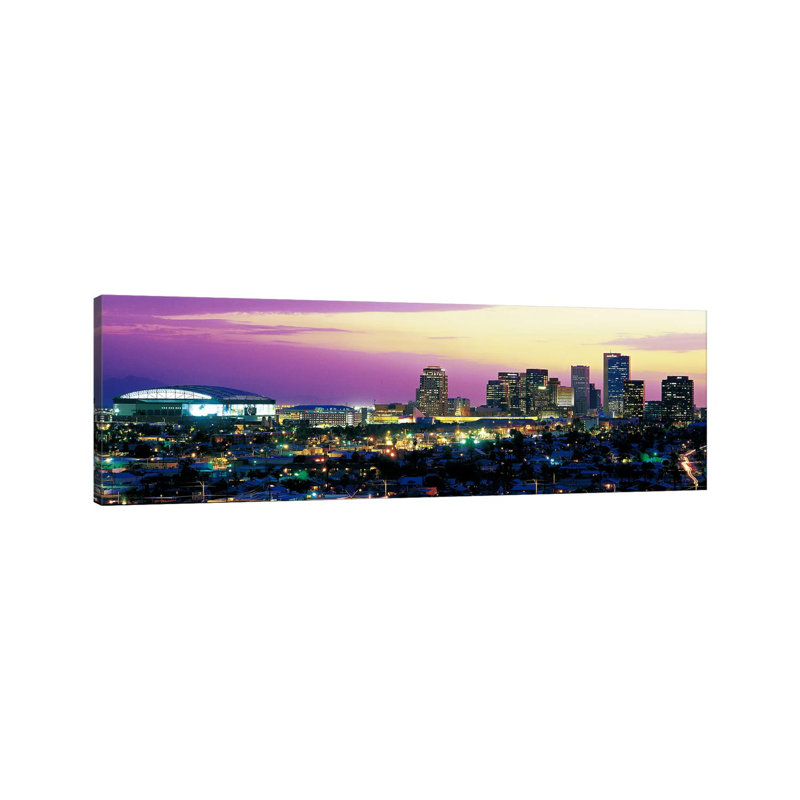 Phoenix AZ- Gallery-Wrapped Canvas Giclée, 24" H x 72" W
