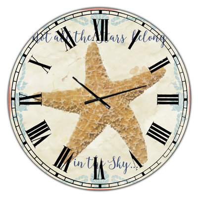 Sea Shells-C - Grande horloge murale nautique et côtière