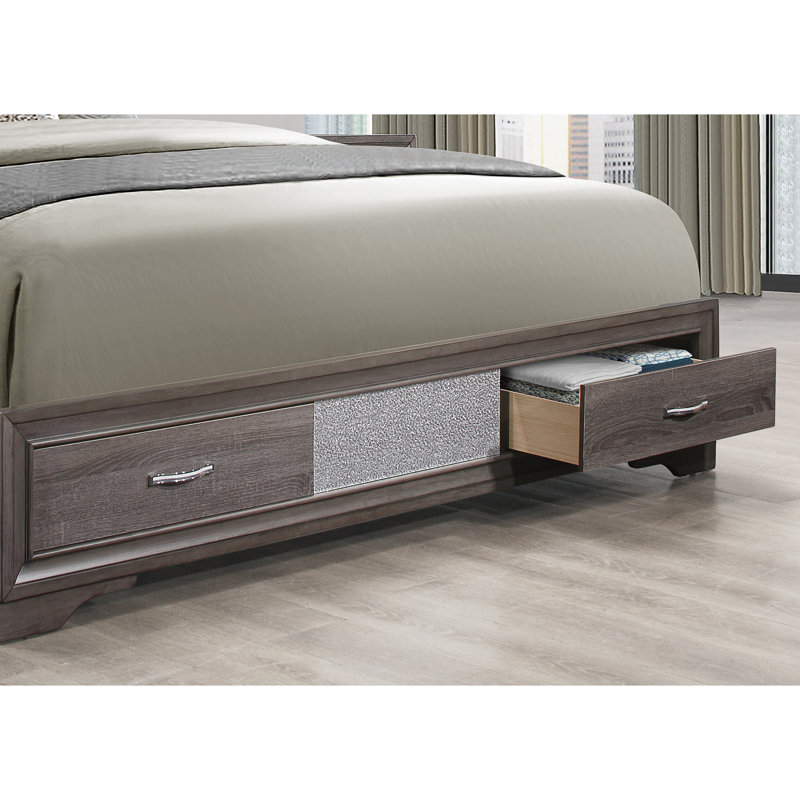 Lit pour grand lit Sparkle Grey, Grand lit