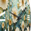 Horloge murale verte et bleue Tranquil Oasis III - Abstract Botanicals-93393568