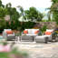 Cannes 6 Piece Love and Club Deep Seating Group with Cushions-507161577
