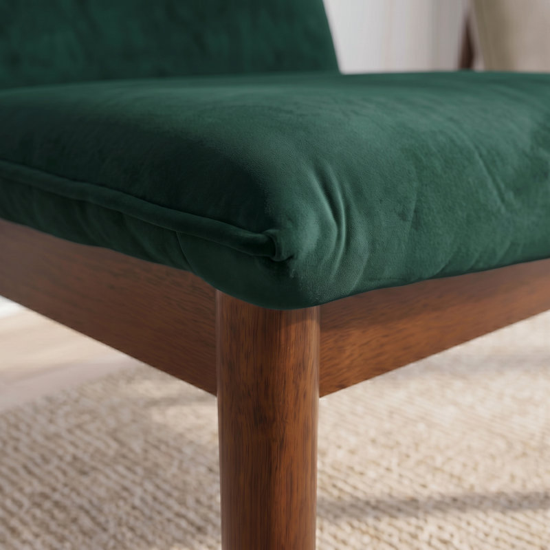 Chaise en velours Winta, Vert