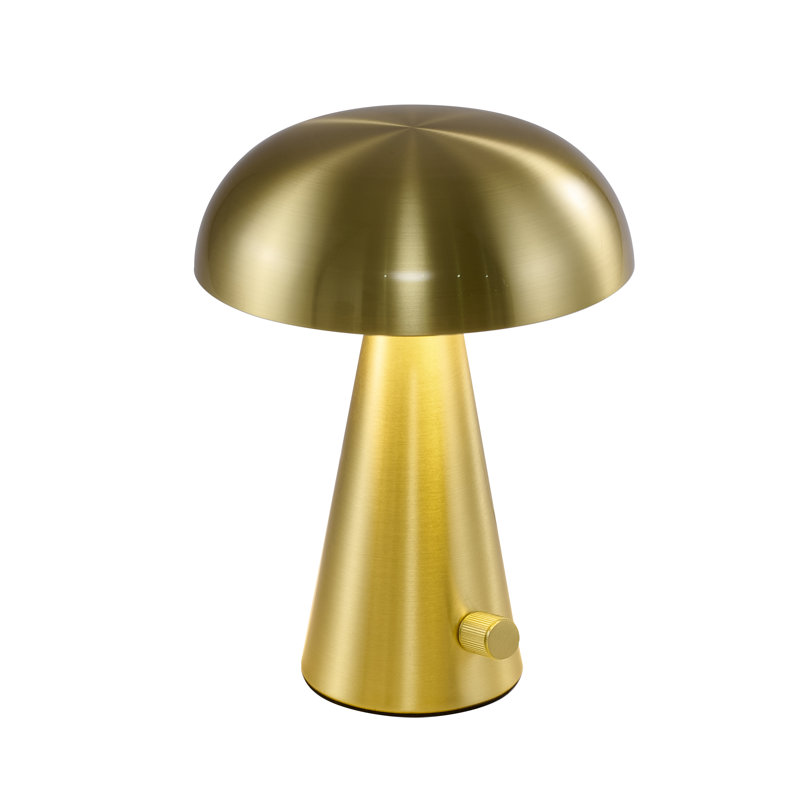 Modern 1-Light Brass Table Lamp 