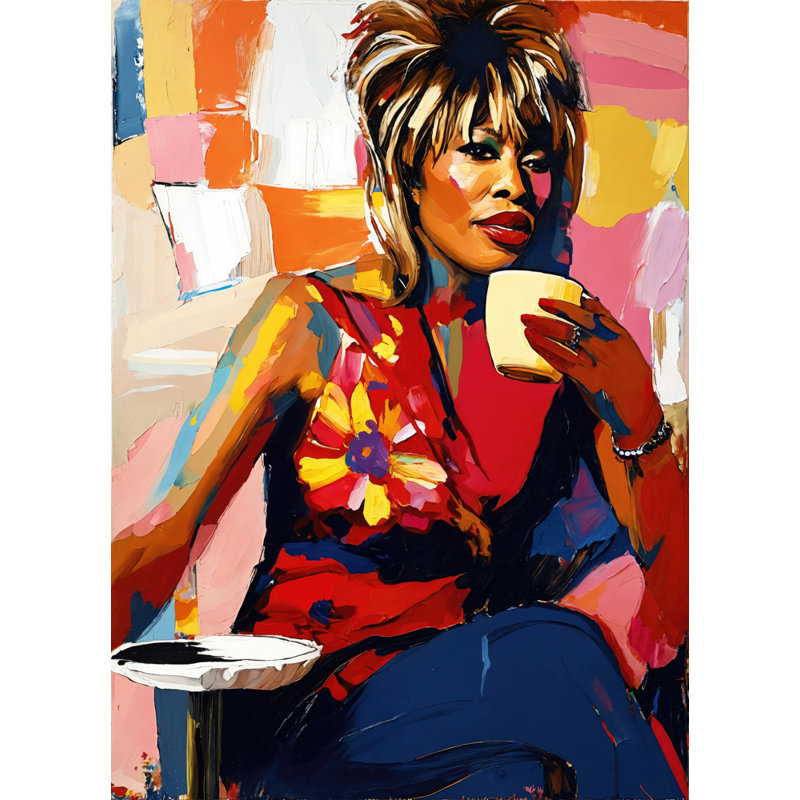 Estampe numérique sur toile tendue Tinaturner, H 32 po x l 26 po