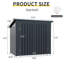 La remise à poubelle contient 2 poubelles en métal pour le rangement des ordures, en acier inoxydable galvanisé, remise pour poubelle de jardin, noir (W540P176424), version améliorée