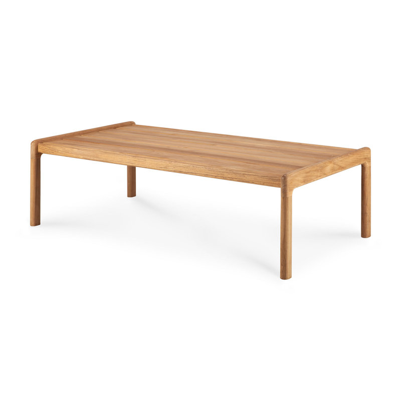 Jack Outdoor Teak Coffee Table, 25.6" x 47.2" x 13.8"