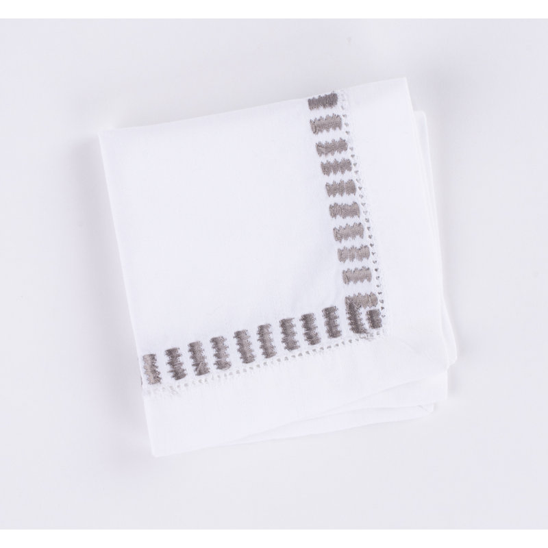 SERENA COCKTAIL NAPKIN SET (Set of 4), Grey