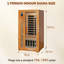 Sauna infrarouge FAR à 1 personne avec Bluetooth en pruche du Canada