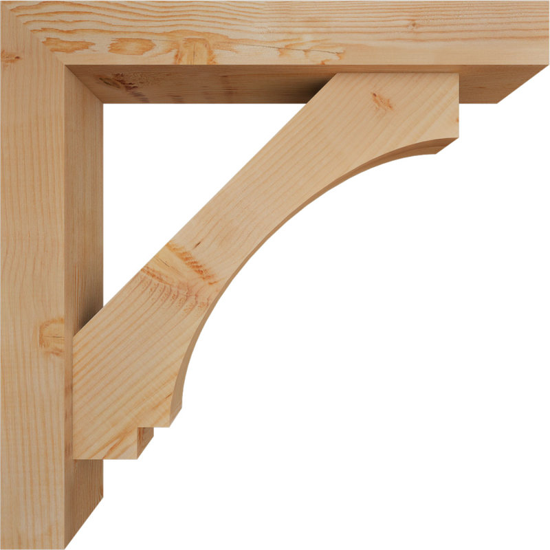 Support de bloc impérial avec entretoise décalée, 30 x 30, Sapin Douglas de l 5 1/2 po (lisse)