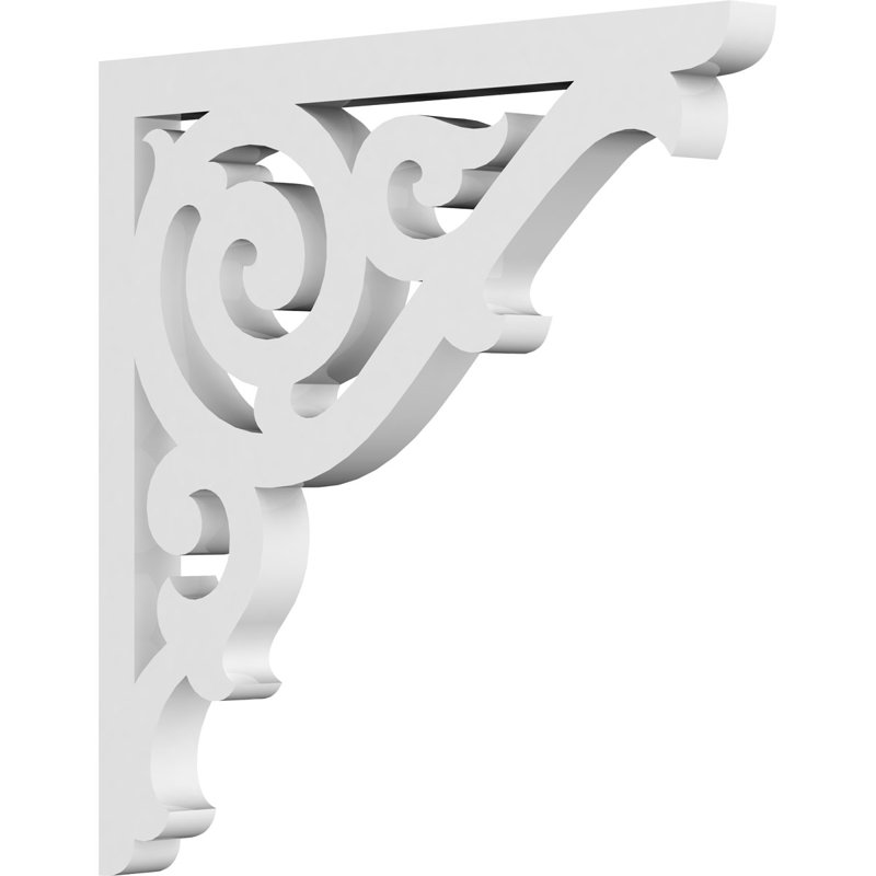 Support de qualité architecturale Hurley, L 5/8 po x P 8 po x H 8 po, Athènes, PVC