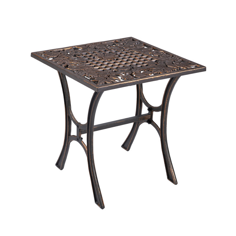 Mickens Square Metal Outdoor Side Table , 20'' in. W 20'' in. D
