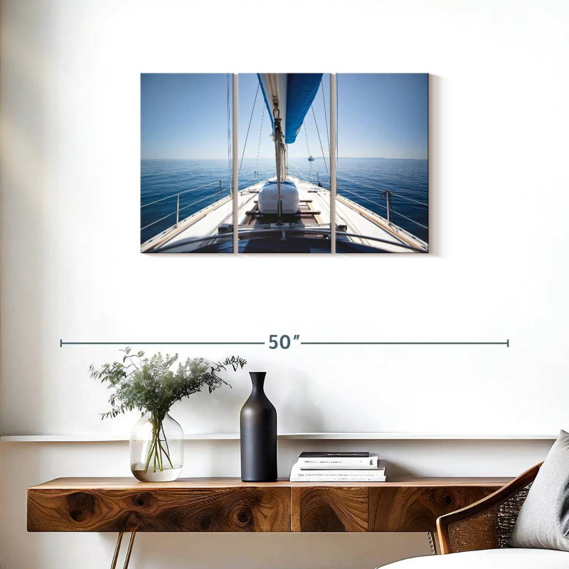 Mehar View Aboard A Yacht, 20" H x 33" W