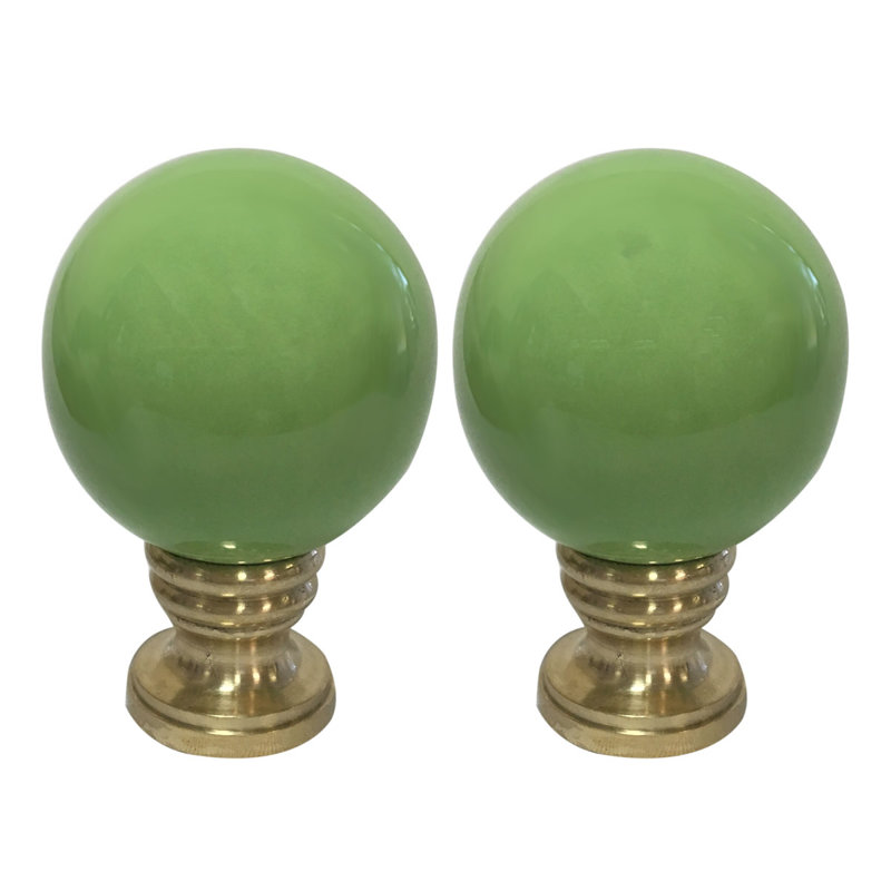 Faîteau de lampe sphérique en céramique, Vert