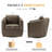 Modern Soft 29" Wide Leather Upholstered 360° Swivel Accent Chair No Assembly Required-285877114