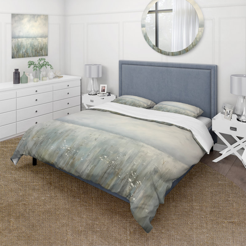 Ensemble de housse de couette Meadow Minimalisme Horizon I - Paysages - Microfibre de polyester