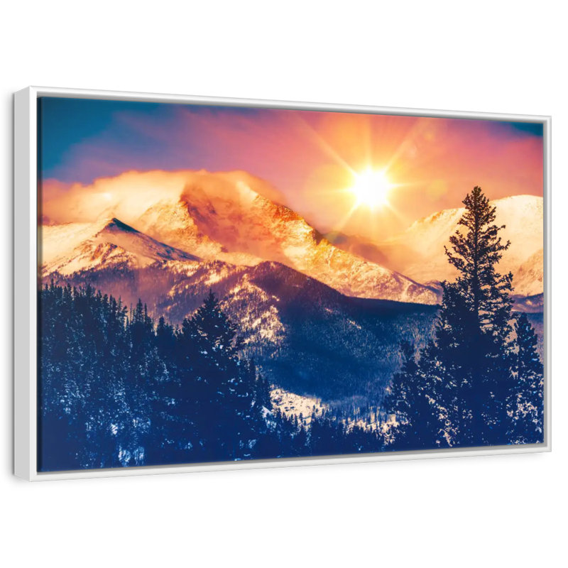 Colorado, Cadre flottant blanc, 40 po x 27 po
