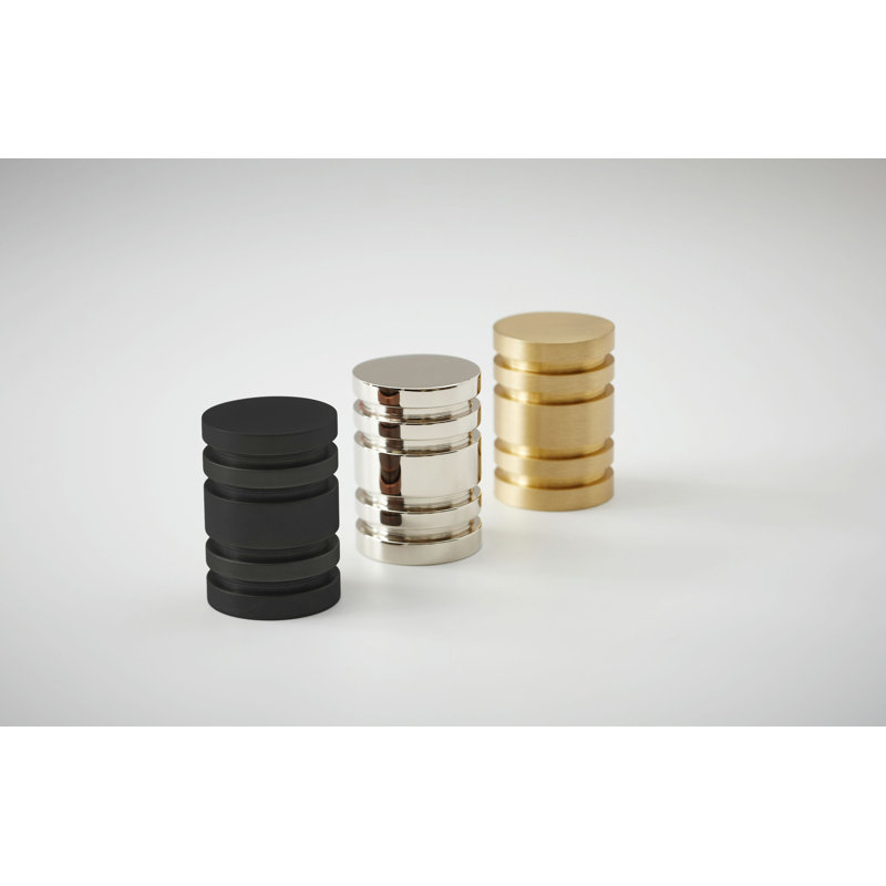 Reveal Cylindrical Knob, Polished Nickel