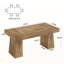 Table de salle à manger 55 po pour 4-6, table de cuisine rectangulaire en bois pour la salle à manger, petits espaces-321734416