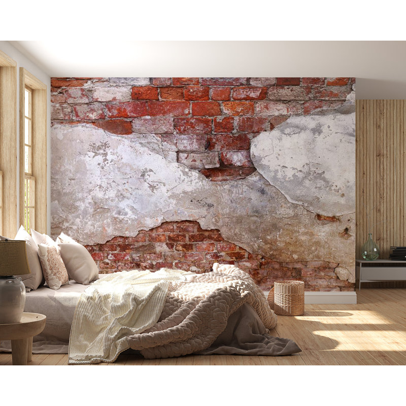Papier peint brique Meloy, L 41 po x l 57 po