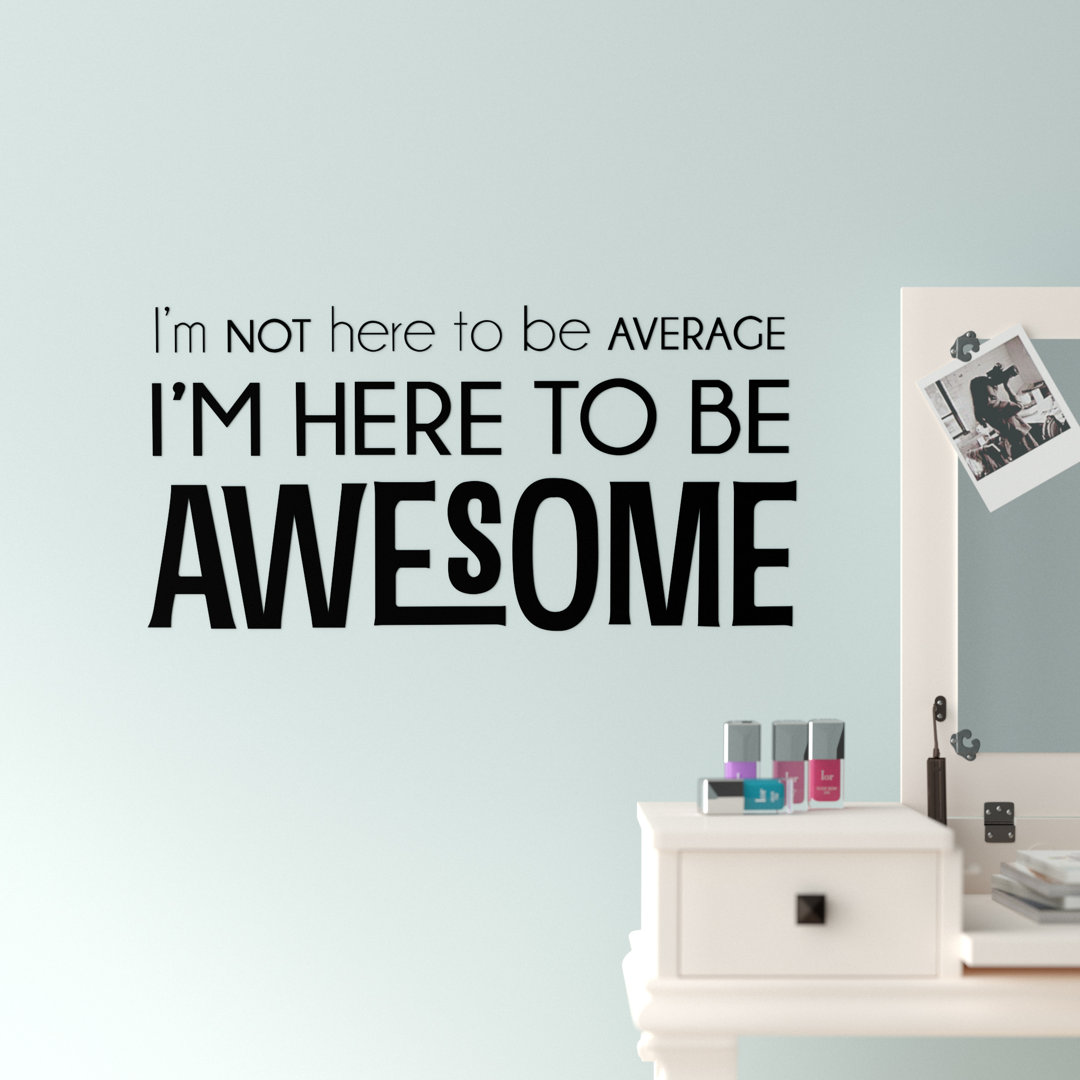 Text & Numbers Non-Wall Damaging Wall Decal Trule