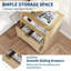 57.9cm W Solid Wood Bedside Table