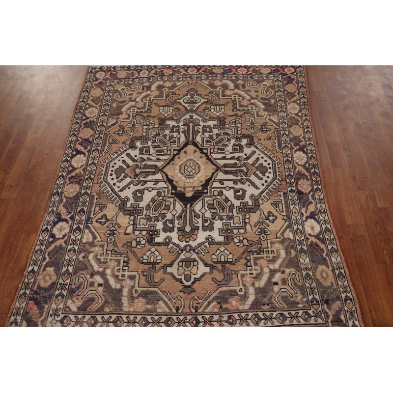 Tapis géométrique rétro 5 x 7