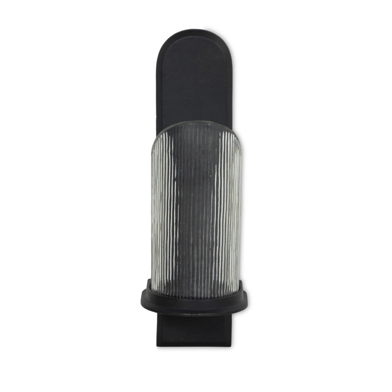 Elorie Wall Mounted Candle Holder Set-Black Antique
