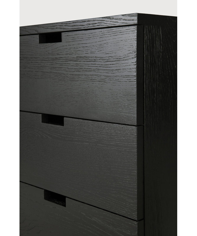 Billy 3 Drawer Storage Drawer, Oak Black
