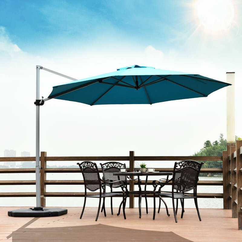 Parasol en porte-à-faux 11 pi Gahn, Bleu