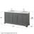 Deborah 72'' Double Bathroom Vanity with Marble Top-40064867-61125493