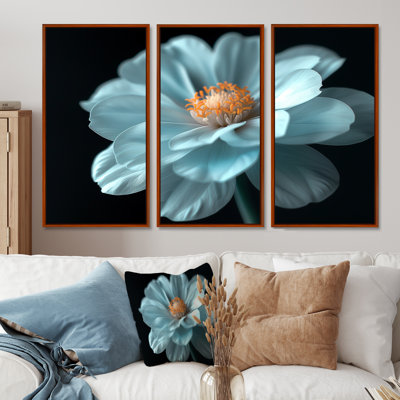 Natures blanches et noires Marigold Photo - ensemble de salon d'art mural souci