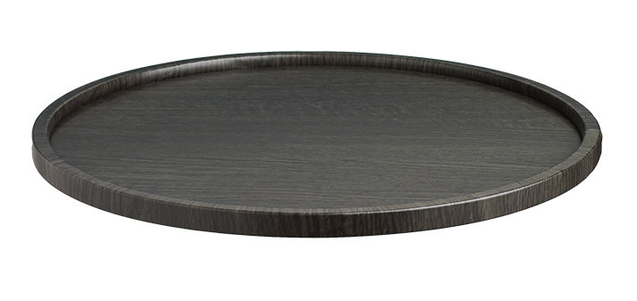 Hulme Round Vinyl Platter, Ebony