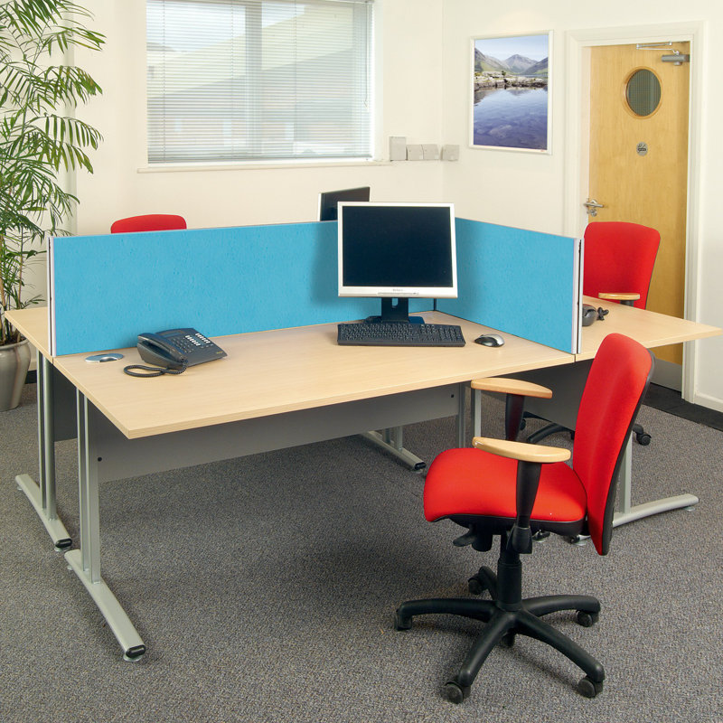 Desk Dividers, 60cm H x 160cm W x 3cm D, Apple
