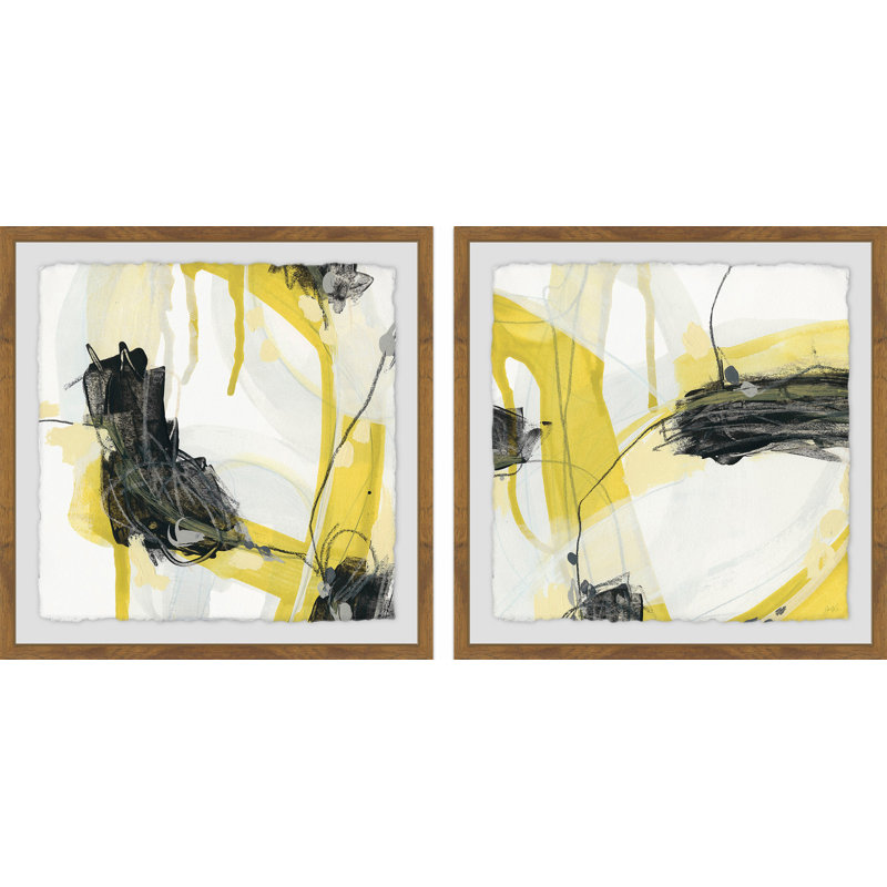 " Conduit V Diptych " 2 - Pieces, 18" H x 18" W x 1.5" L
