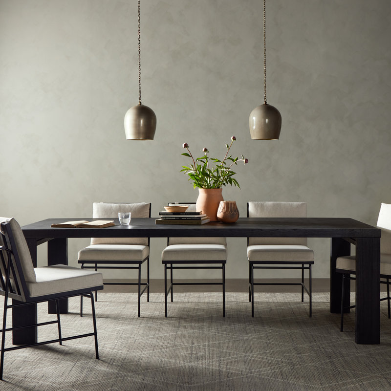 Millie Dining Table, Drifted Oak Solid, 30" H x 72" L x 96" W