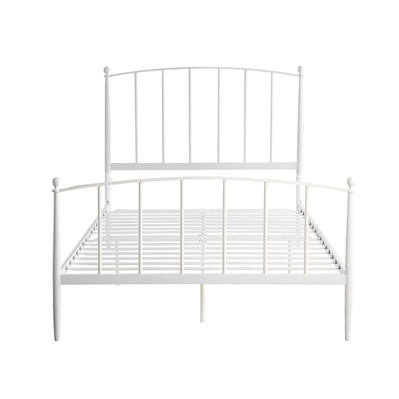 Marke Metal Slat Bed, Full/Double, White