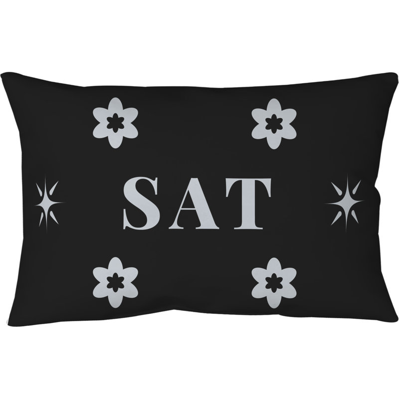 Coussin intérieur / extérieur San Antonio, Noir / gris