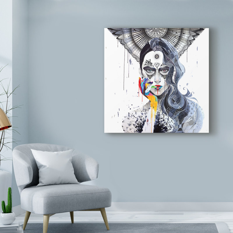 « janus », reproduction d’impression sur toile tendue, H 14 po x l 14 po x P 2 po