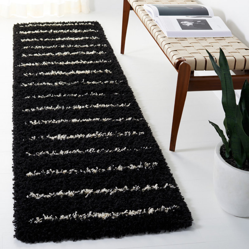 Glenmora Shag 600 Performance Striped Rug, Runner 2'2" x 8'
