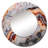 Beige And Peach Stone Geode Simplicity - Stone Geode Round Mirror Wall Decor_MTMIR120490-99623529