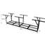Support de rangement de garage en métal noir 2 x 8 pi, capacité de charge de 450 lb, 22 à 40 po, poids de plafond robuste, réglable de 22 po à 40 po, récupère de l'espace