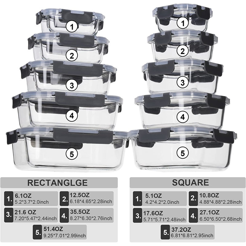 Allauddin Glass Food Storage Container