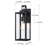 Outdoor Wall Light with Black finish-1189280230