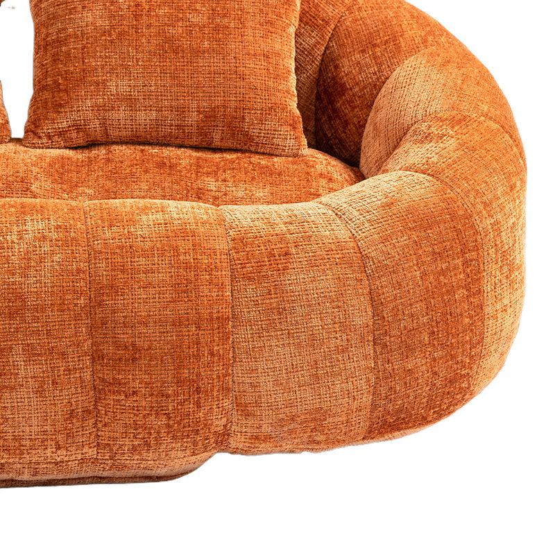 Fauteuil à billes Accent, Chenille orange